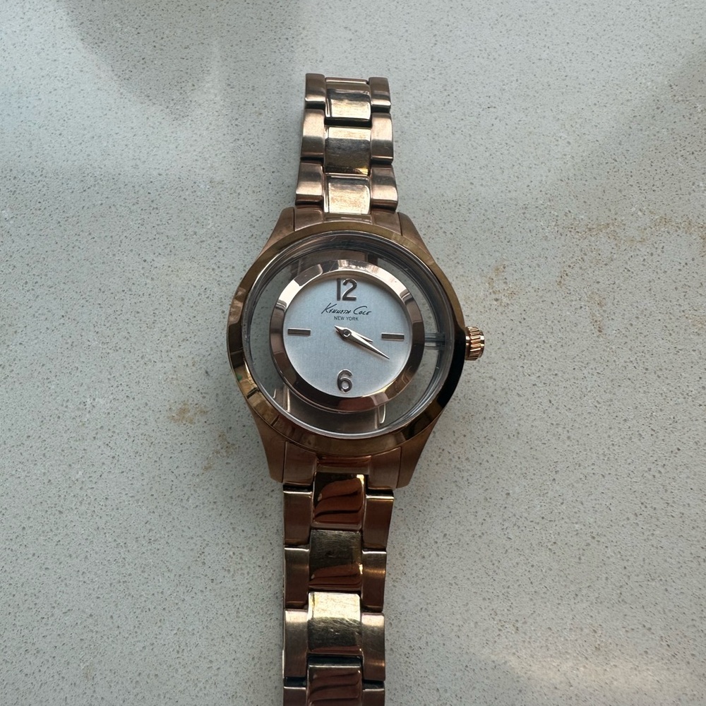 Kenneth Cole Metallic Rose Timepiece